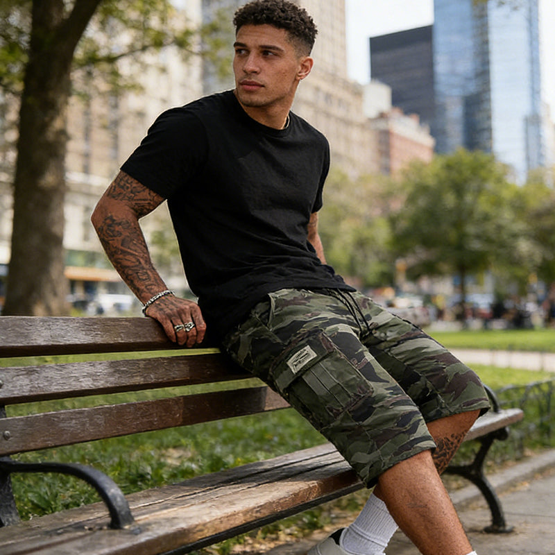 🎁2026 New Arrivals 49% OFF💖Men's Camouflage Cargo Shorts – Multi-Pocket, Adjustable Waist & Breathable Fabric 5