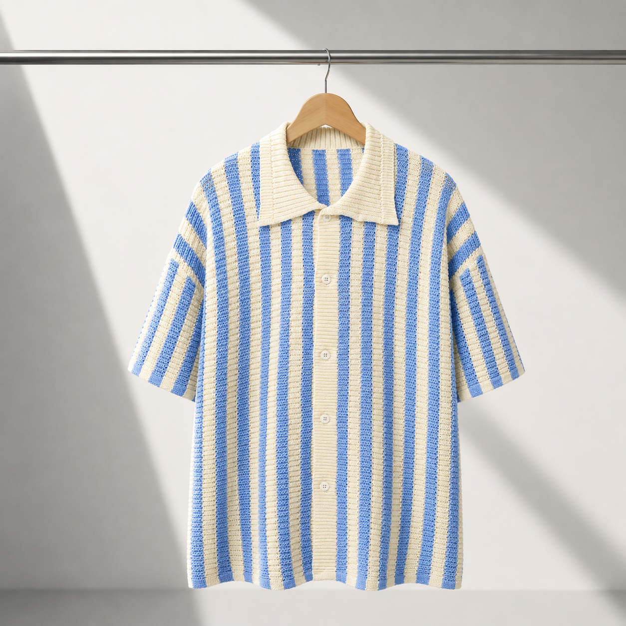 Vincenzo Stripe Knit Polo