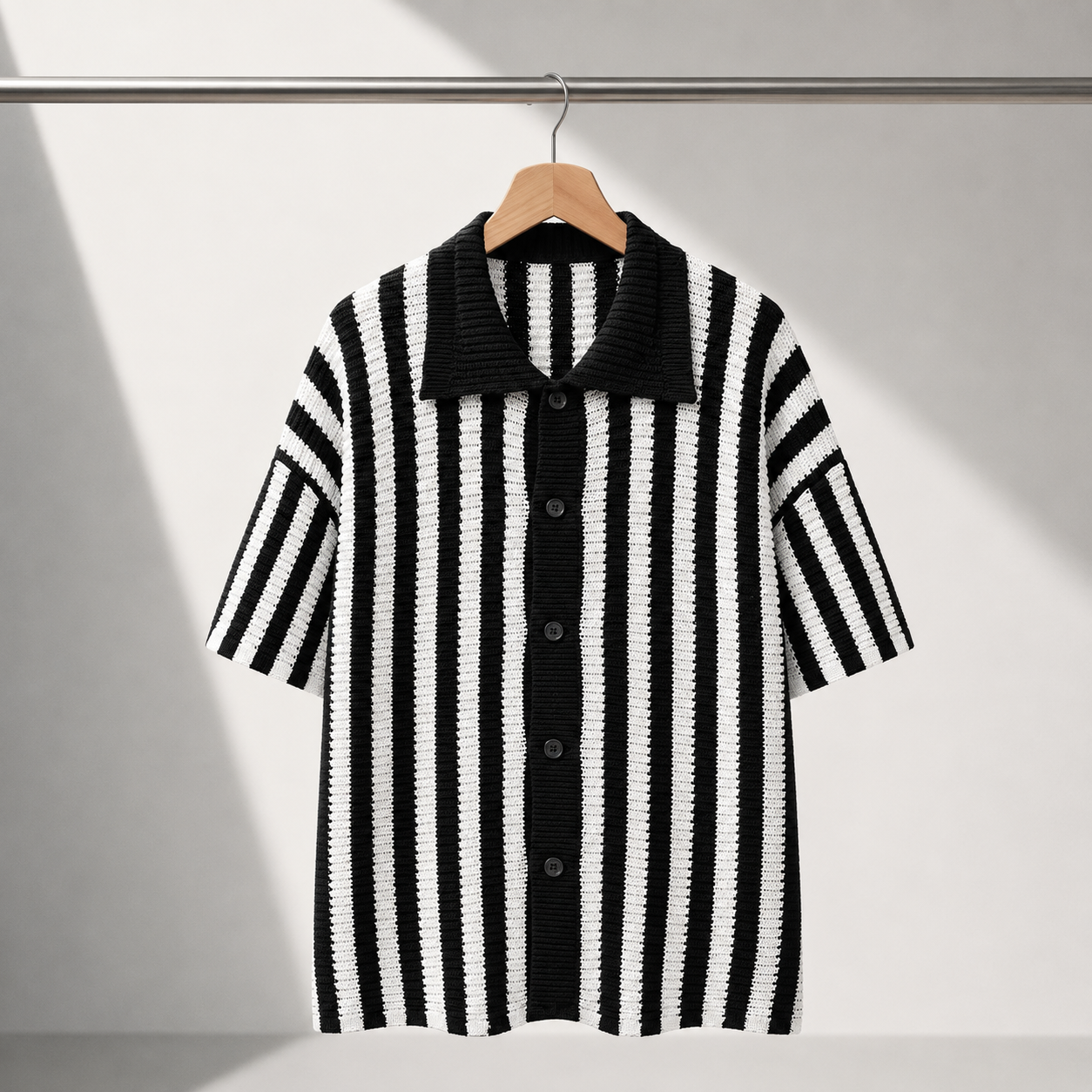 Vincenzo Stripe Knit Polo