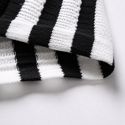 Vincenzo Stripe Knit Polo