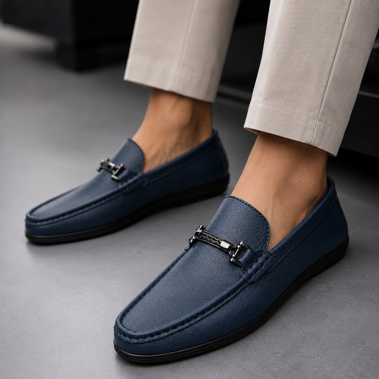 Verona Horsebit Leather Loafers
