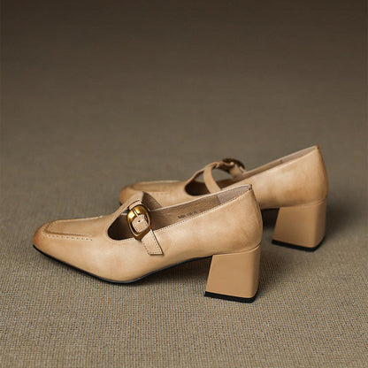 Viera Genuine Leather Heels