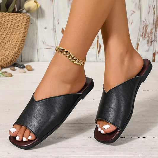 Palmer Leather Flats
