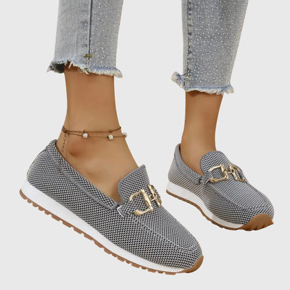 Women's Slip-On Sneakers White Breathable Orthopedic 3