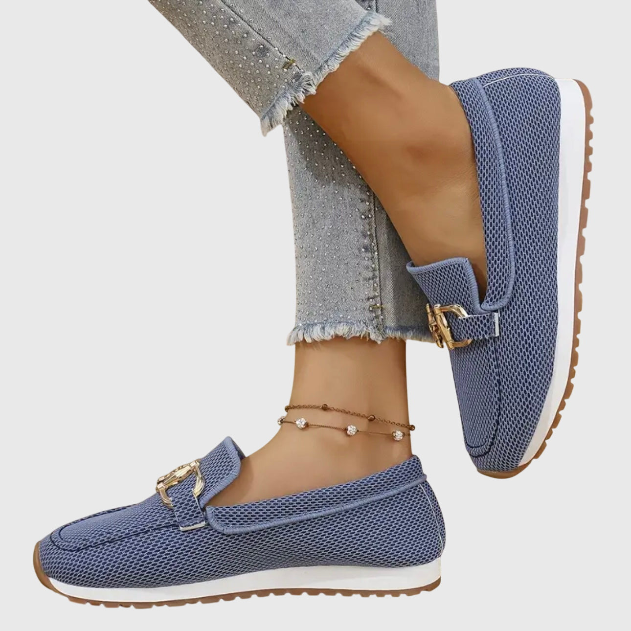 Women's Slip-On Sneakers White Breathable Orthopedic 7