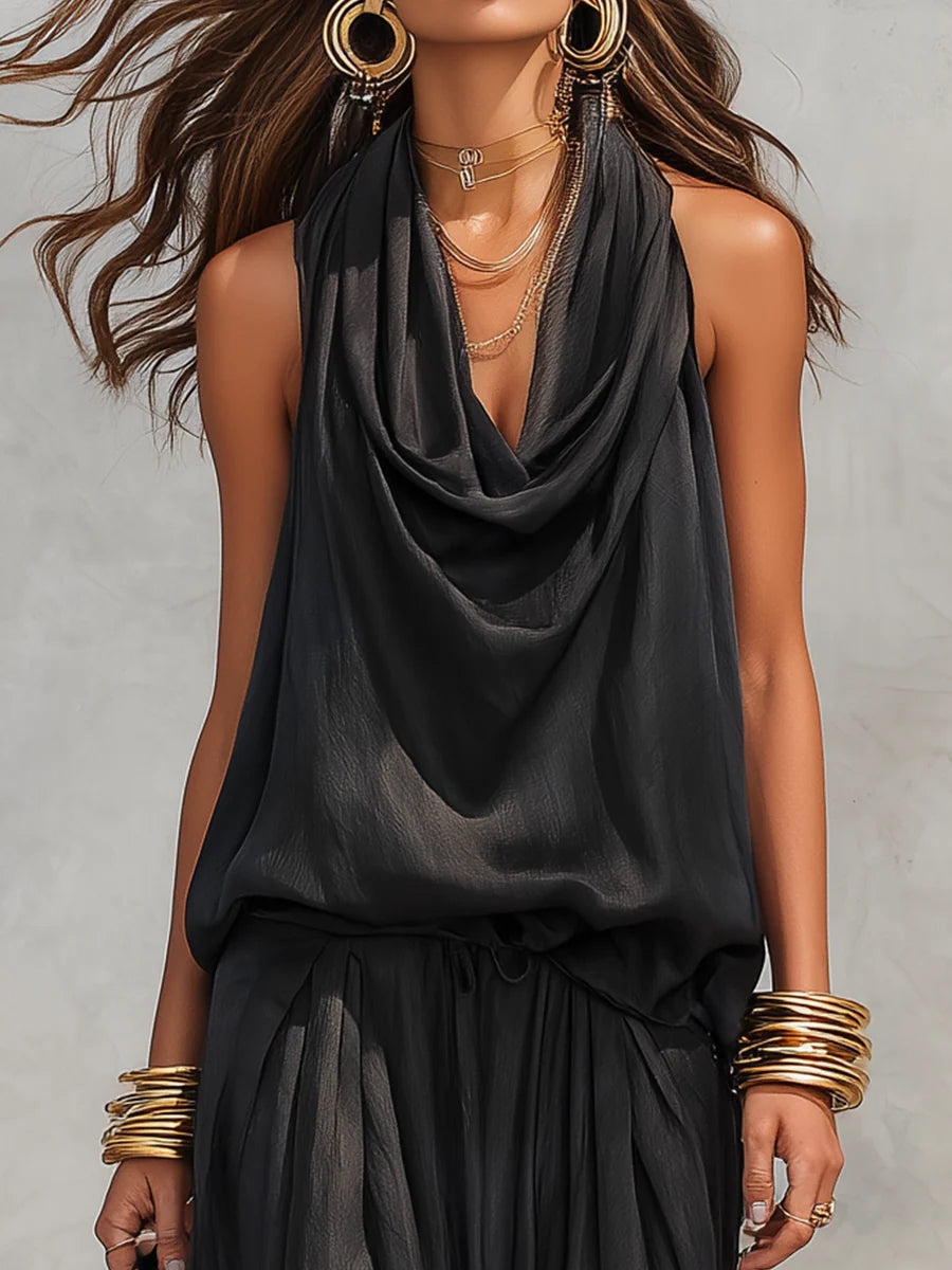 Grayson & Porter Demetria™ Two-Piece Set Halter Top and Wide-Leg Trousers