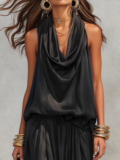 Grayson & Porter Demetria™ Two-Piece Set Halter Top and Wide-Leg Trousers