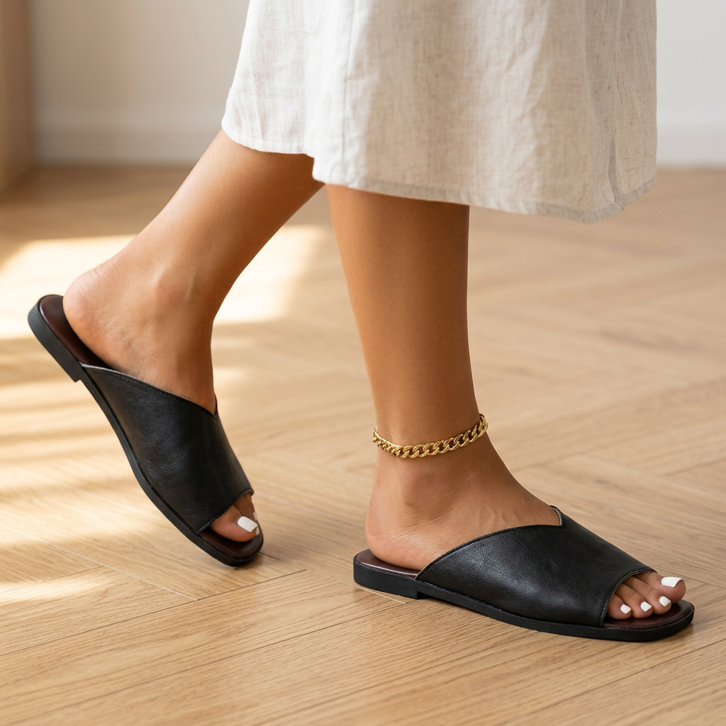 Palmer Leather Flats