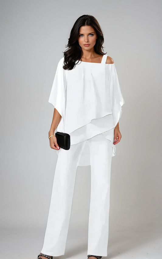 Grayson & Porter Mariella Women's Two-Piece Layered Set Wide-Leg Pants