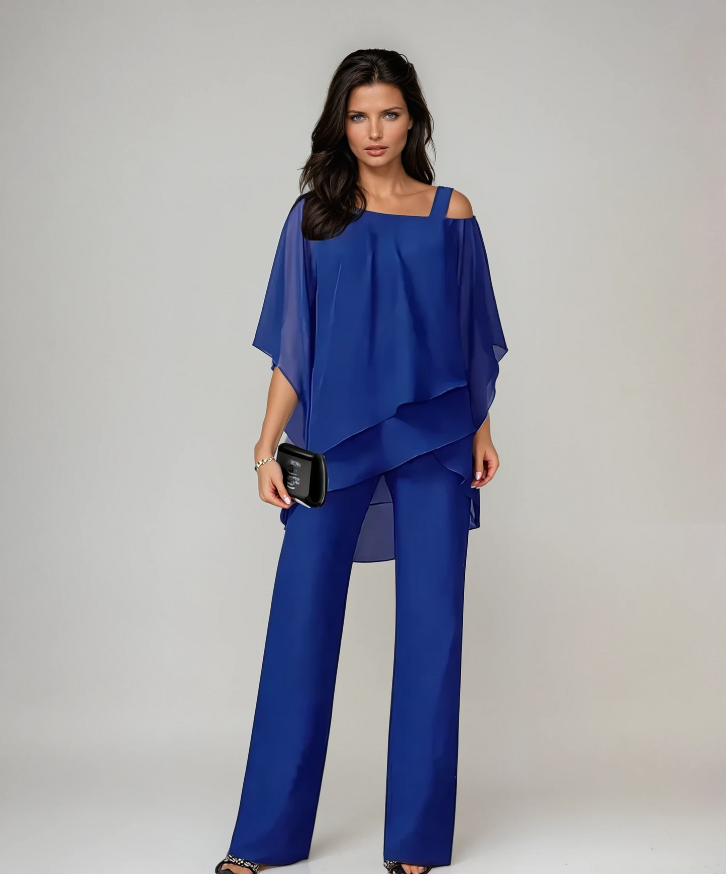 Grayson & Porter Mariella Women's Two-Piece Layered Set Wide-Leg Pants
